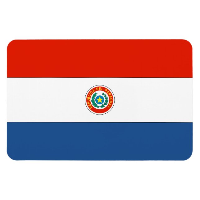 Paraguay-Flagge Magnet (Horizontal)