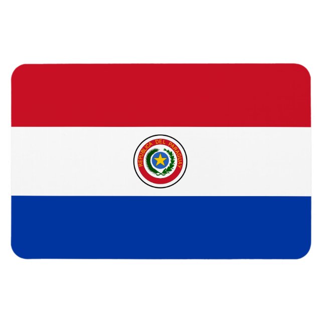 Paraguay-Flagge Magnet (Horizontal)