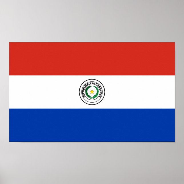 Paraguay-Flagge Poster (Vorne)