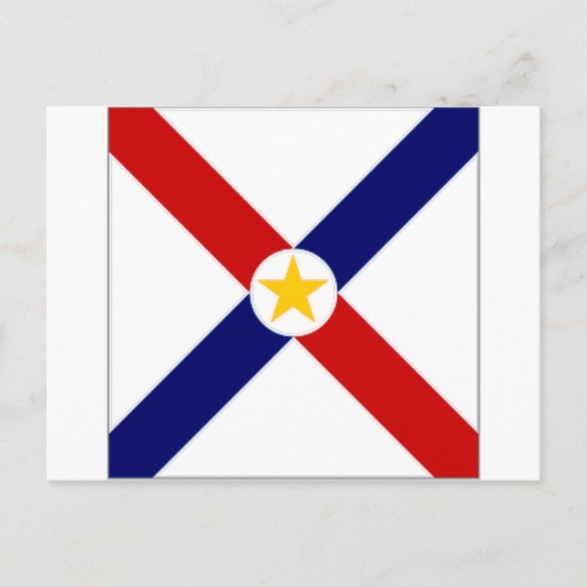 Paraguay-Flagge Postkarte (Vorderseite)