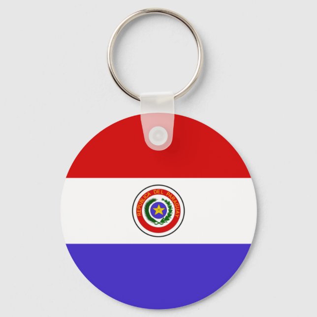 Paraguay-Flagge Schlüsselanhänger (Vorderseite)