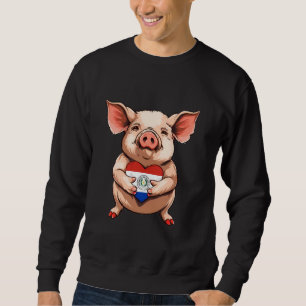 Paraguay-Flagge Schweineherz Paraguay Stolz Paragu Sweatshirt