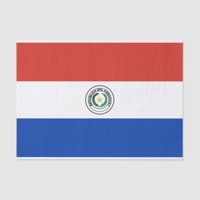 Paraguay-Flagge Seidenpapier (Vorderseite)