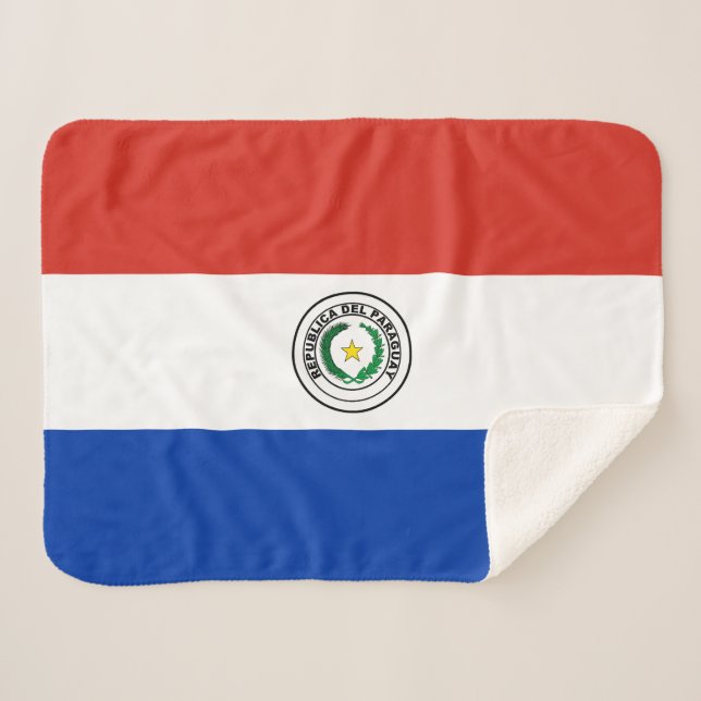 Paraguay-Flagge Sherpadecke (Vorderseite (Horizontal))