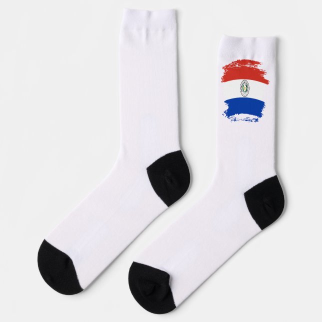 Paraguay-Flagge Socken (Linkes Detail)