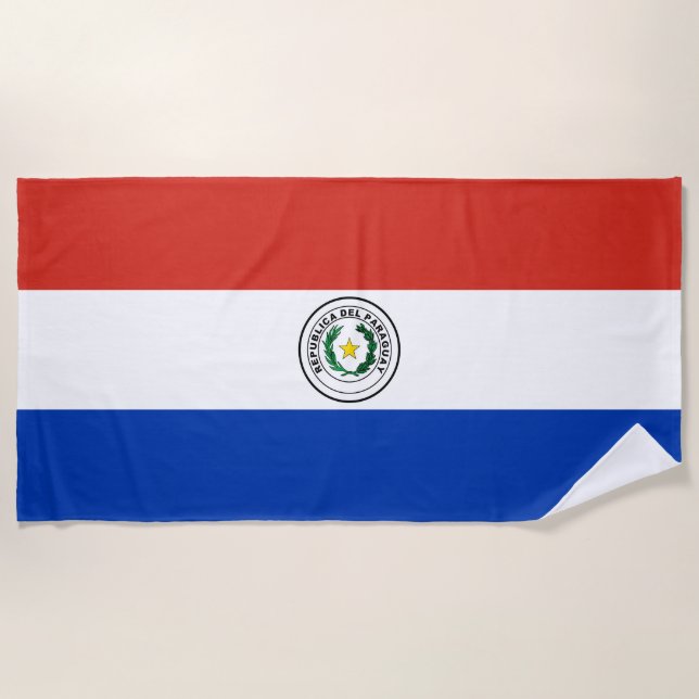 Paraguay-Flagge Strandtuch (Vorderseite)