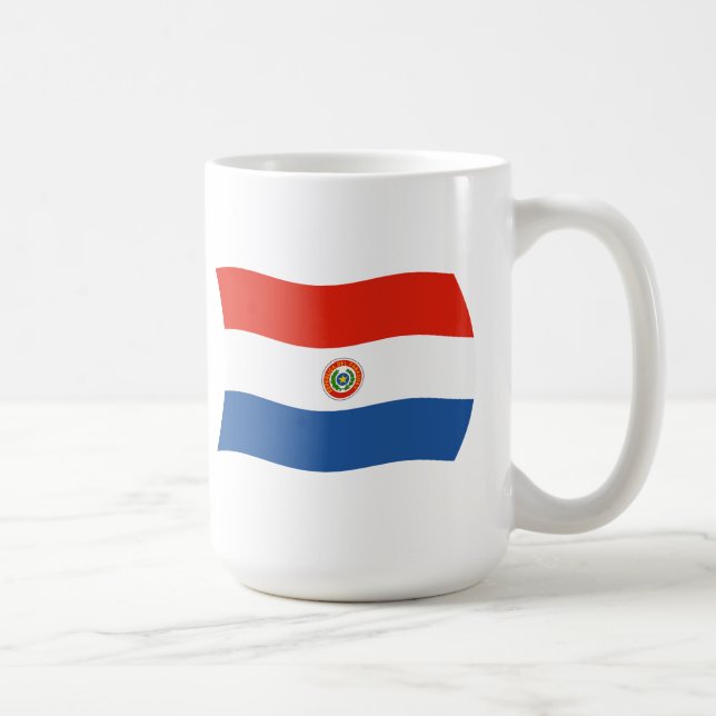 Paraguay Flagge Tasse (Rechts)