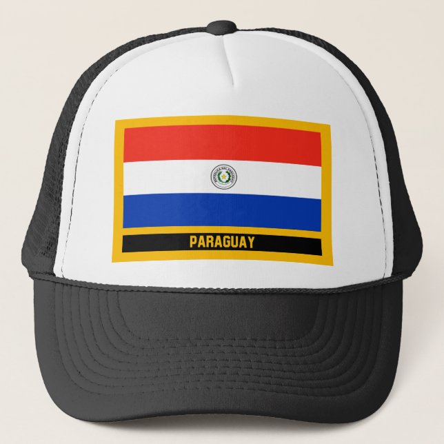 Paraguay-Flagge Truckerkappe (Vorderseite)
