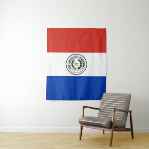 Paraguay-Flagge Wandteppich