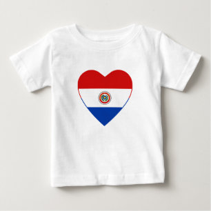 Paraguay-Flaggen-Herz-T - Shirt