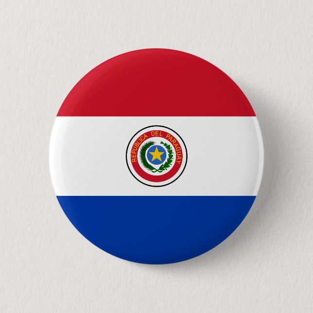 Paraguay-Flaggen-Knopf Button (Vorderseite)