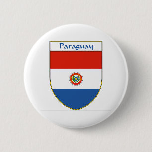 Paraguay-Flaggen-Schild Button