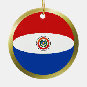 Paraguay-Flaggen-Verzierung Keramik Ornament