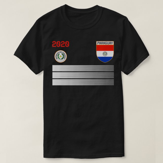 Paraguay Football Jersey 2020 Paraguay Fußball Pre T-Shirt (Design vorne)