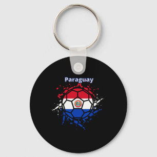 Paraguay Fußball Paraguayische Flagge Futbol Fan T Schlüsselanhänger