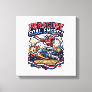 Paraguay Goal Energie Skelett Stürmer Nationen Bol Leinwanddruck