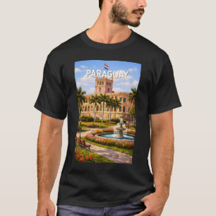 Paraguay Illustration Reise Kunst Vintage T-Shirt