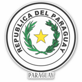 Paraguay National Coat of Arms Patriotic Aufkleber
