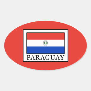 Paraguay Ovaler Aufkleber
