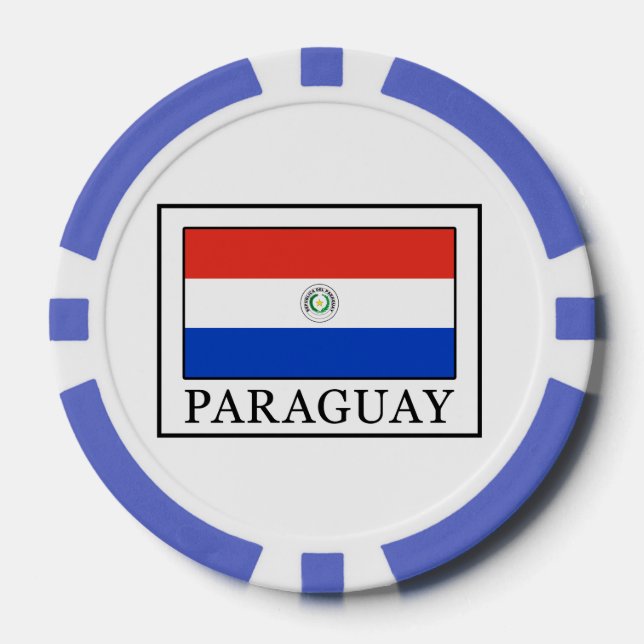 Paraguay Pokerchips (Vorderseite)