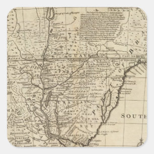 Paraguay Quadratischer Aufkleber