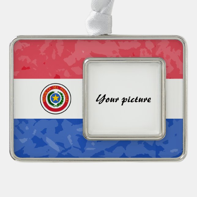 Paraguay Rahmen-Ornament Silber (Vorderseite)