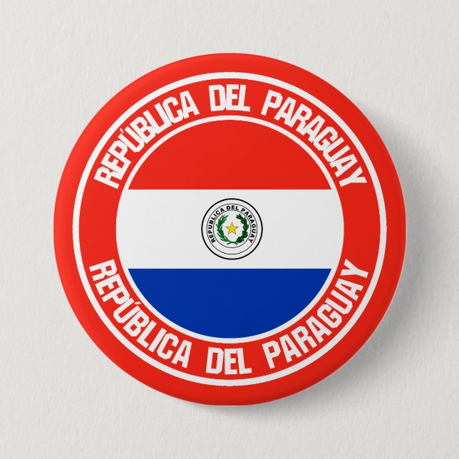 Paraguay-Runde-Emblem Button (Vorderseite)