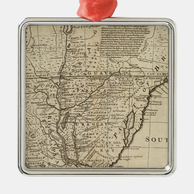 Paraguay Silbernes Ornament (Vorne)