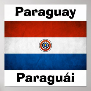 Paraguay-Staatsflagge Poster