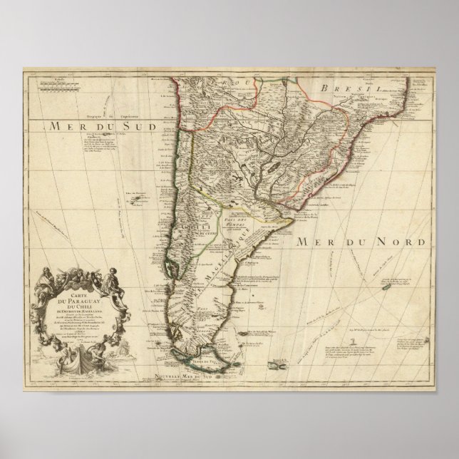 Paraguay, Südamerika Poster (Vorne)