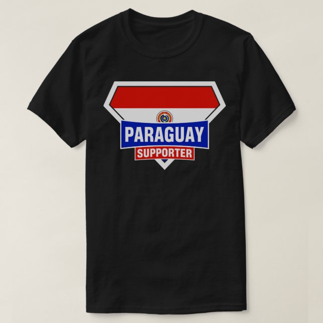 Paraguay Super Flag Support T-Shirt (Design vorne)
