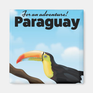 Paraguay-Tukan-Reiseposter Magnet