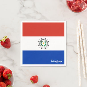 Paraguay und Paraguay Flag Party Fashion / Sportfa Serviette