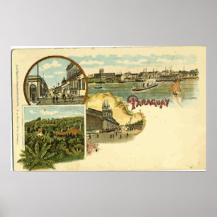 Paraguay, Vintag Poster