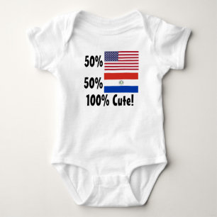 Paraguayer 100% 50% Amerikaner-50% niedlich! Baby Strampler
