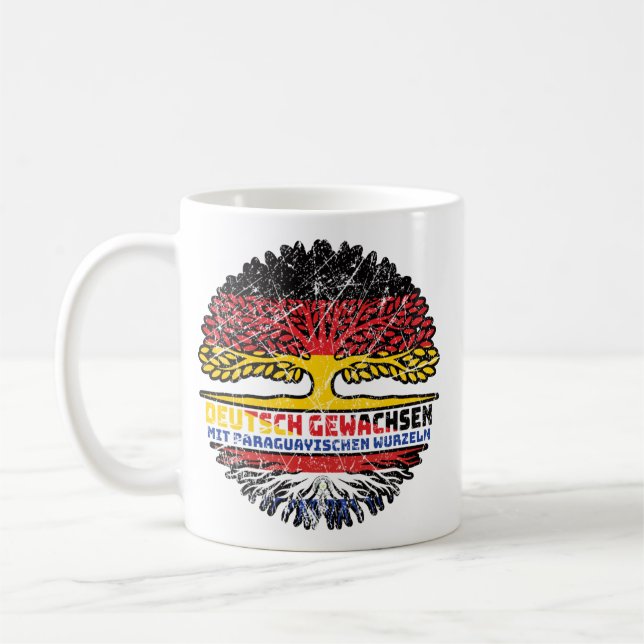 Paraguayisch Deutsch Deutschland Baum Kaffeetasse (Links)