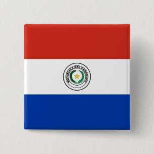 Paraguayische Flagge Button
