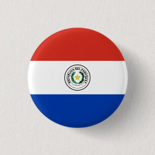 Paraguayische Flagge, Flagge Paraguays Button