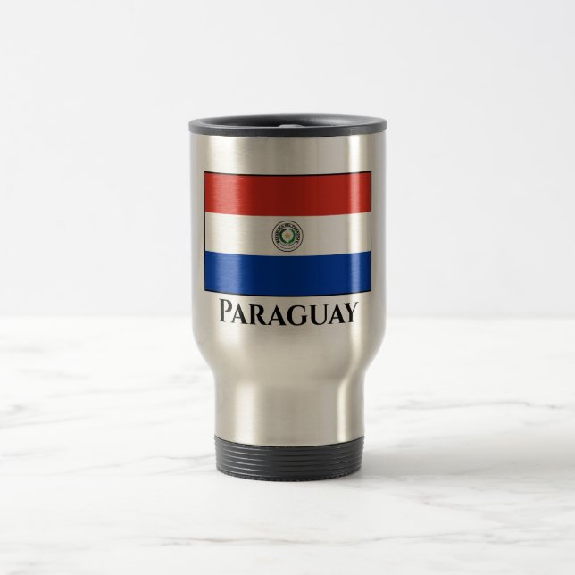 Paraguayische Flagge Reisebecher (Mittel)