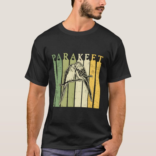 Parakeet Budgie Bird Budgerigar Eigentümer T-Shirt (Vorderseite)