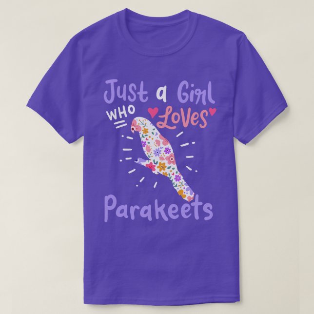 Parakeet Budgie Bird Lover T-Shirt (Design vorne)