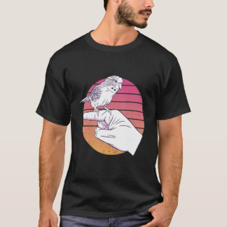 Parakeet Budgie Bird Vintag Budgerigar Paprot F T-Shirt