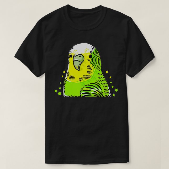 Parakeet Budgie Birds T-Shirt (Design vorne)