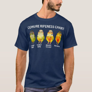 Parakeet Conure Ripeness Bird Chart Gift  (2) T-Shirt