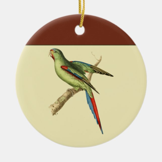 Parakeet Keramik Ornament (Vorne)