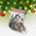 Parakeet Lanterns Froher Festtage Großer Weihnachtsstrumpf<br><div class="desc">Die süße Eleganz eines wunderschönen Parketts inmitten Vintager Laternen mit einem wunderschönen Weihnachtsbouquet mit Pinecones,  Poinsettia,  Federn,  Heiligenbeeren und Weihnachtsbaubles. Ein perfekter Weihnachtslieder für Vogelliebhaber.</div>