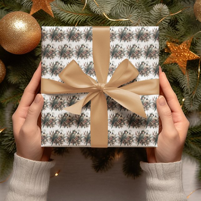 Parakeet Lanterns Weihnachten Geschenkpapier (Von Creator hochgeladen)