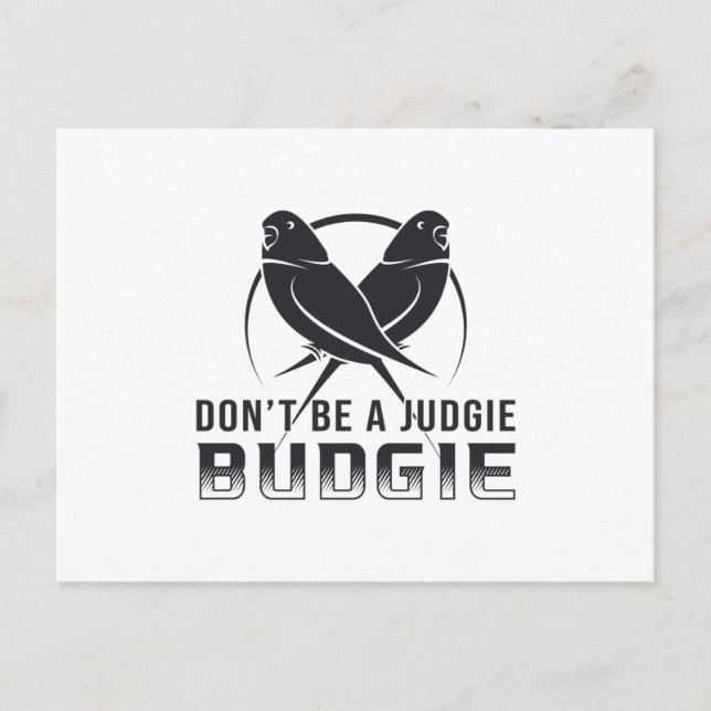 Parakeet Lover Judgie Budgie Budgerigar Haustiere  Postkarte (Vorderseite)