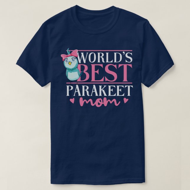 Parakeet-Mama T-Shirt (Design vorne)