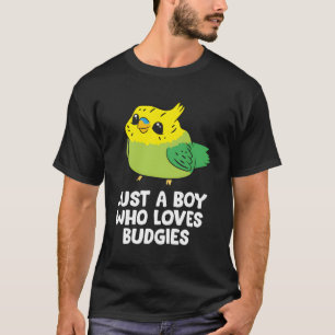 Parakeet Pet Son Just A Boy, der Budgien Liebe T-Shirt